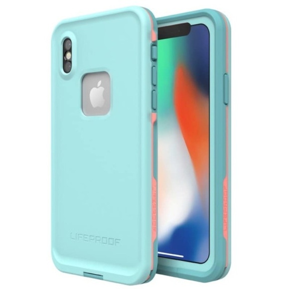 Lifeproof Frē Live 360 iPhone X Wipeout Blue Phone Case Water/Snow Proof New - Picture 1 of 5